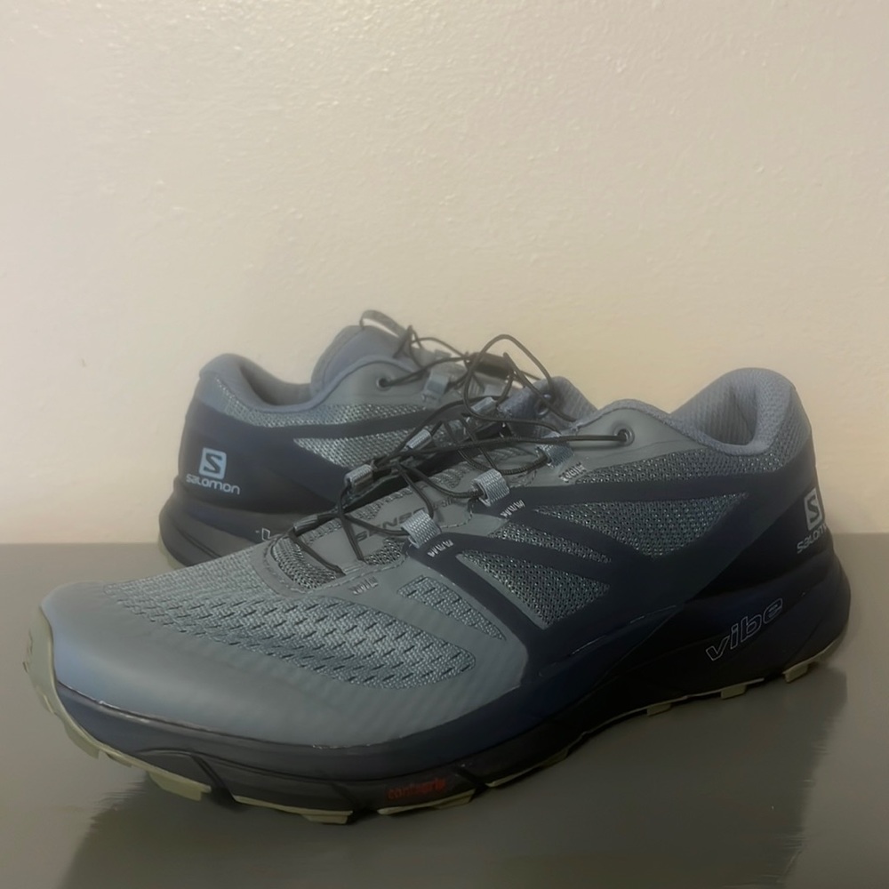 Salomon Men's Sense Ride 2 Blue Gray Trail Running Shoes